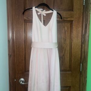 Elegant Pink Sleeveless Dress
